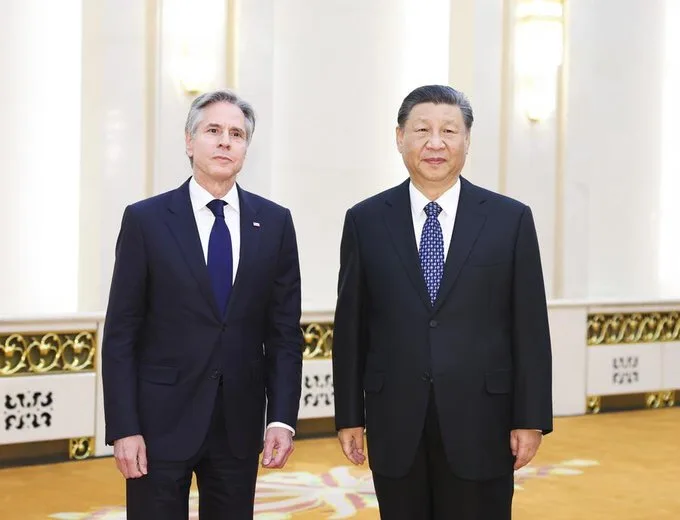 Presidente Xi Gingping insta a Blinken a construir una relación de socios entre China y EE. UU