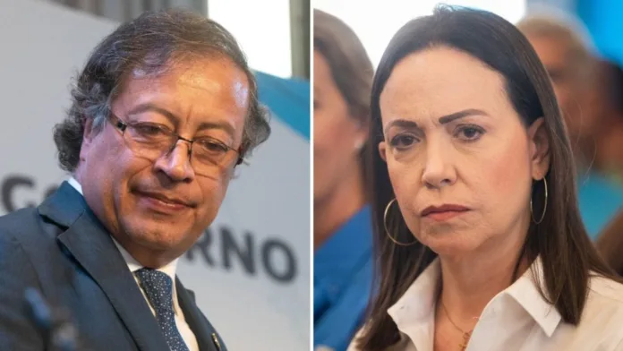 Presidente Petro critica 'golpe antidemocrático' contra María Corina Machado en Venezuela